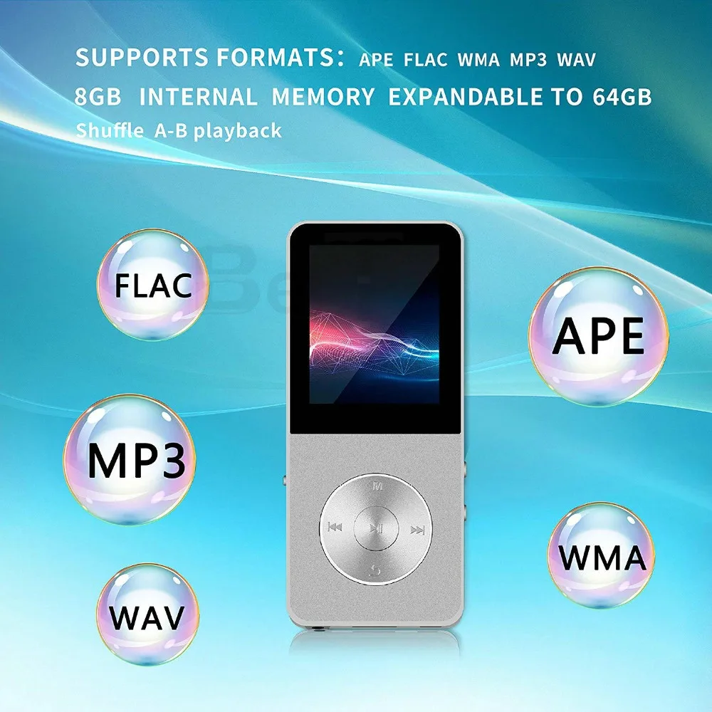 HIFI сплав MP4 плеер 16 Гб поддерживает TF карты FM радио видео запись Funciton Lossless Мини Спорт Walkman Mp 3 музыкальный плеер