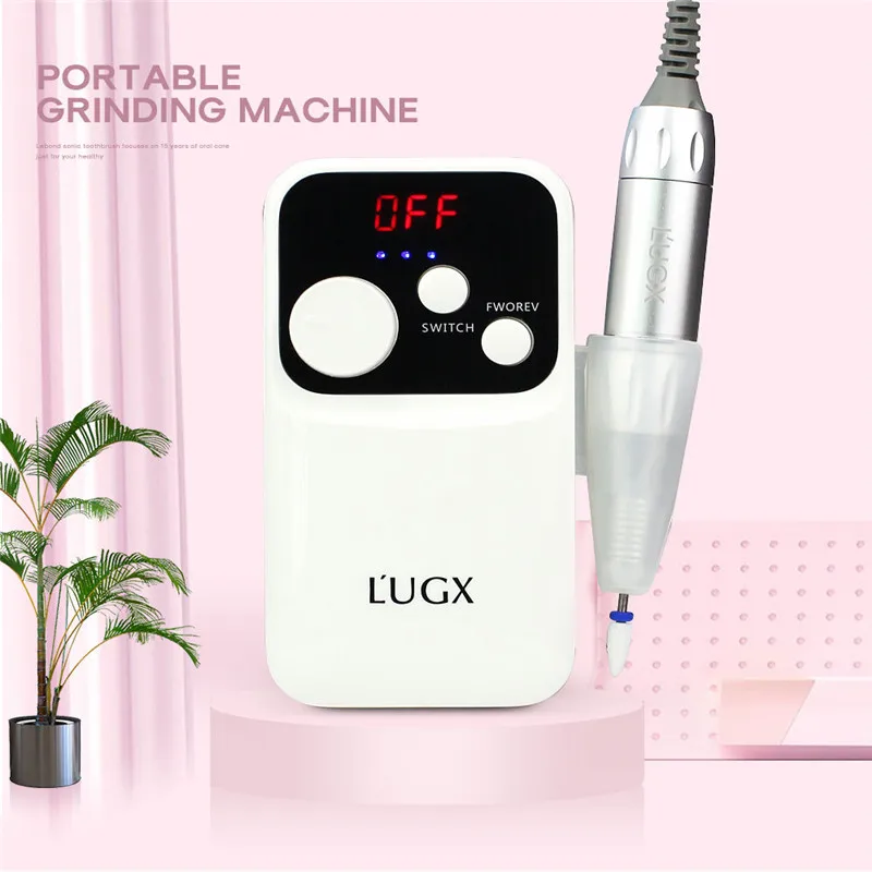 35000RPM Charging Portable Electric Manicure Drill Polishing Tool Set Nail Art Equipment Decorations for NailsLUGX 602 18W | Красота и
