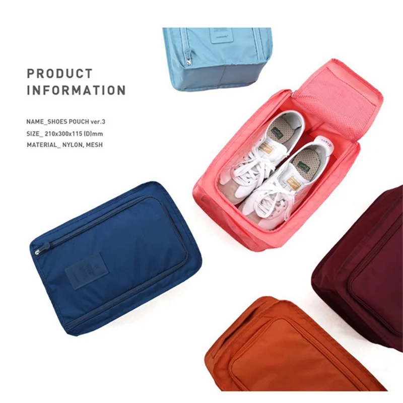 متعددة وظيفة مقبض تخزين الأحذية مربع أكسفورد أحذية مضادة للماء المنظم للطي حالة شنقا أكياس تخزين السفر شبكة حزمة
