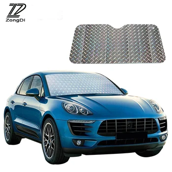 

ZD Car Reflective Anti-radiation Sunscreen Sun Visor For Renault Megane 2 3 Duster VW Touran Passat B6 Golf 7 T5 T4 Fiat 500