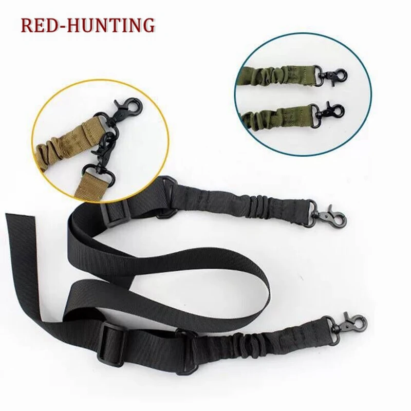 

Heavy Duty 2 Point Strap Gun Tactical Swivel Adjustable Bungee Quick Rifle Sling