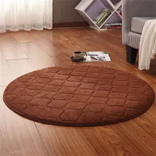 Скандинавский современный стиль Подушка прикроватный коврик для спальни журнальный столик для гостиной ковер украшение комнаты одеяло круглый коралловый флисовый коврик