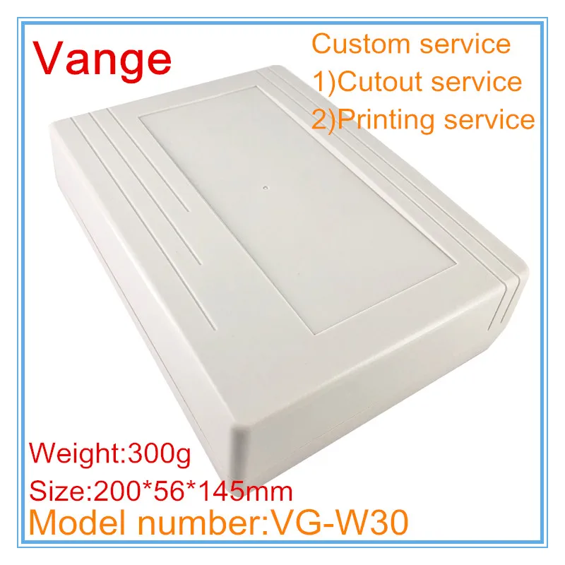 

5pcs/lot amplifier electronics enclosure wall-mounted 200*56*145mm IP54 ABS plastic project cases diy for wire connector