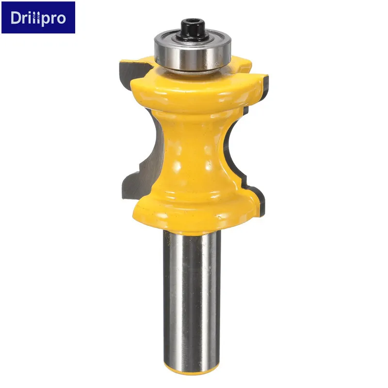Drillpro 1PC 1/2" Shank Router Bit Bullnose with Bead Column/Face