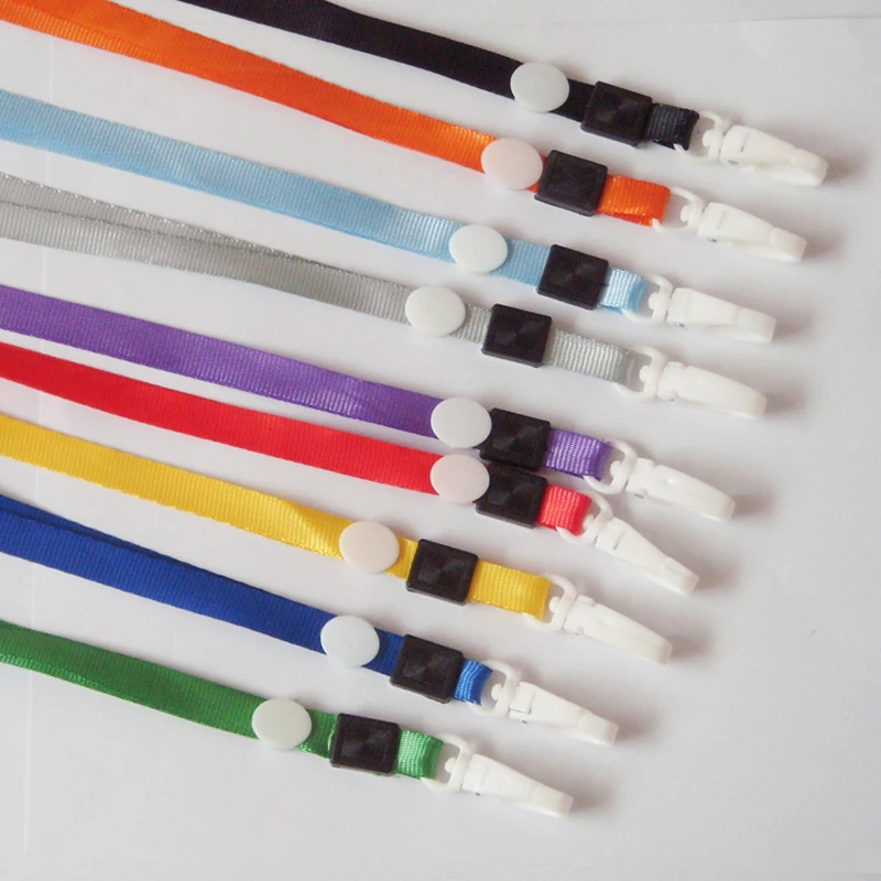 20 Pcs Colorful Horizontal Style Neck Strap ID Badge Holders PU Name Card Case Certificate With Lanyard School Office Tools