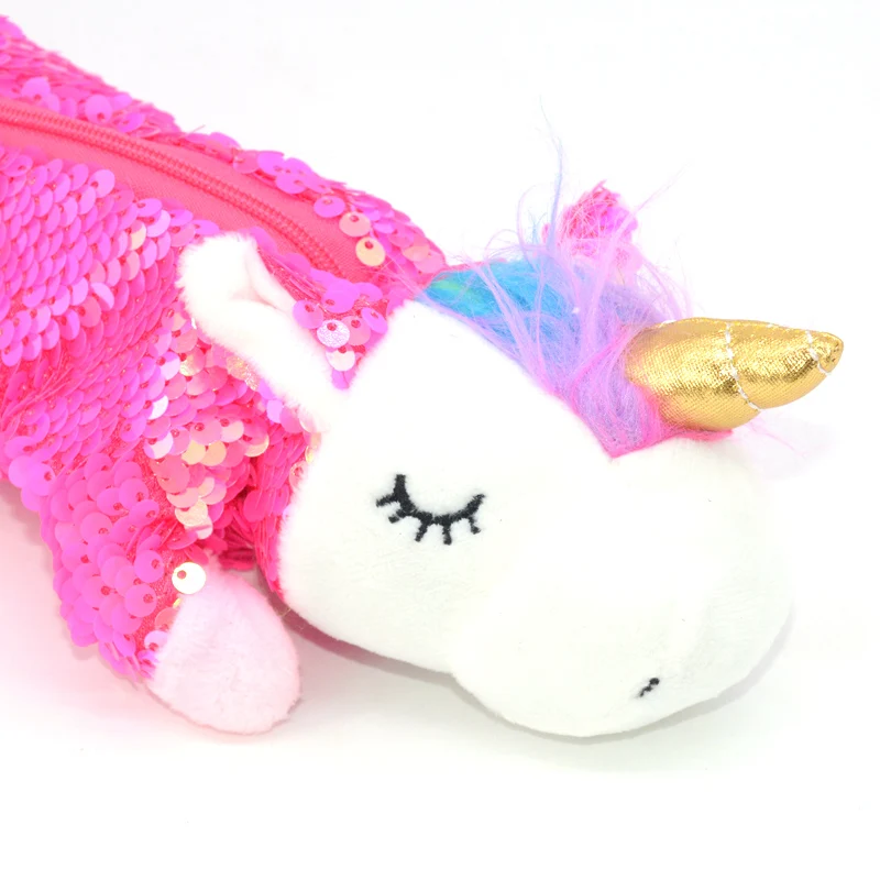 Lentejuelas-de-l-piz-caso-Estuche-Unicornio-Escolar-Crayon-de-la-Operaci-n-Licorne-Pennen-Estuche (4)