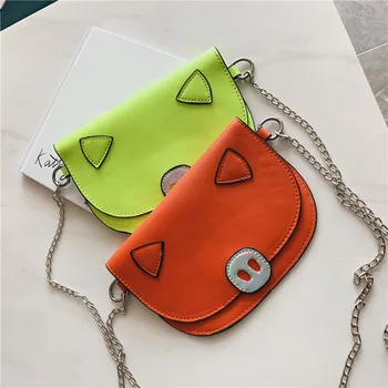 

Cute Pig Bag Women 2019 Summer Fashion Hasp Small Square Bags Solid Color Chain Shoulder Bags Messenger Phone Purse Sac Main
