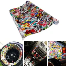 Стайлинг автомобиля 1 шт. DIY граффити красочные автомобильные наклейки мотоцикл Кемпинг полный автомобиль наклейки украшение автомобиля авто аксессуары интерьер