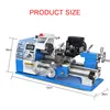 180V CNC multi-function lathe Bead machine All metal gear Precision Machining Stepless speed regulation ► Photo 2/5