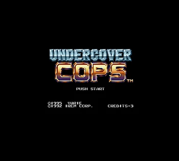 

UNDERCOVER COPS 16 bit Big Gray Game Card For NTSC Game Player Drop Shipping