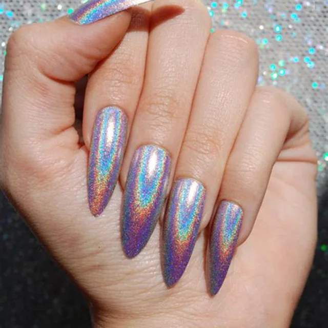 0.5g/Box Holographic Laser Nail Glitters Holo Rainbow Unicorn Nail 0.5g/Box Holographic Laser Nail Glitters Holo Rainbow Unicorn Nail Art Powder Nail Tip Chrome Dust Manicure Nail Art Decorations - 0.5g/Box Holographic Laser Nail Glitters Holo Rainbow Unicorn Nail