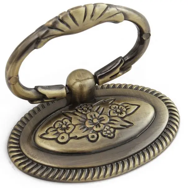 Vintage style shaky furniture pulls antique brass drawer pulls knobs bronze shaky