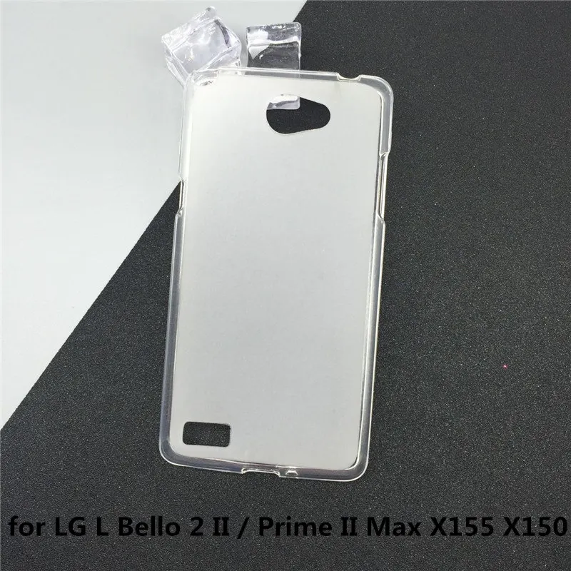 

Soft Silicone Phone Cases for LG L Bello 2 II / Prime II Max X155 X150 Original TPU Back Cover Pudding Case Capa Fundas Black