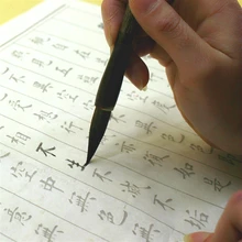 Усиленная Высококачественная китайская кисть для каллиграфии, набор, большой средний маленький Regualr скрипт, живопись, кисточки для письма, 3 шт