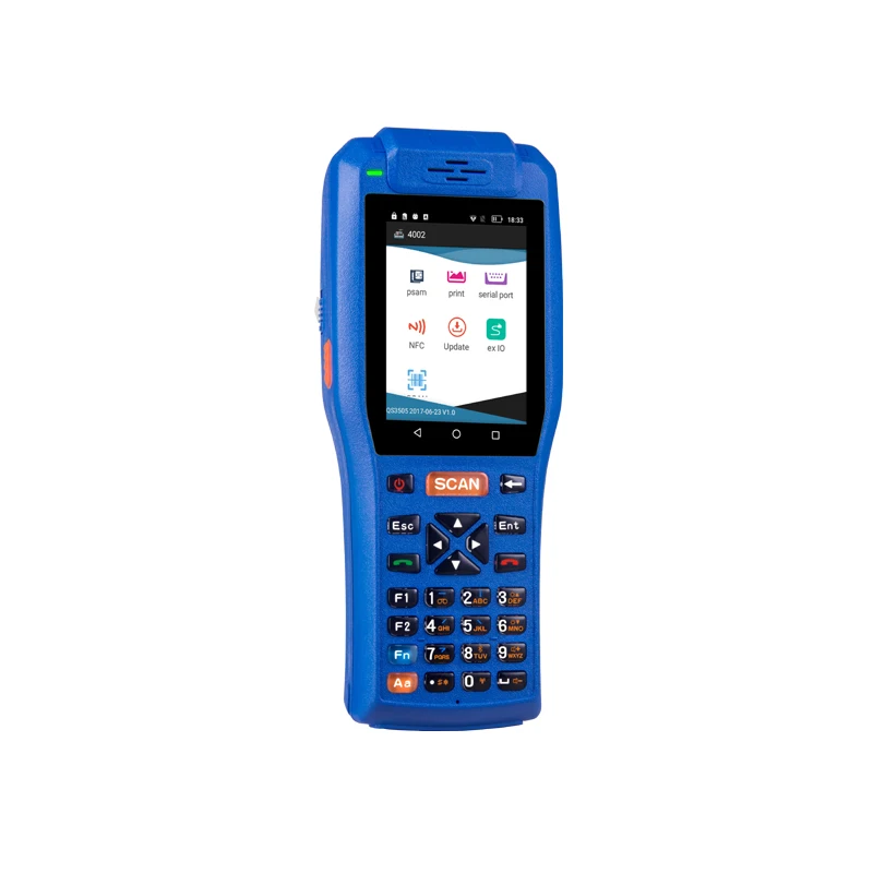 4 Inch Touch Screen Handheld Android PDA 3505 Data POS Terminal with 58mm Thermal Printer 2D Barcode Scanner