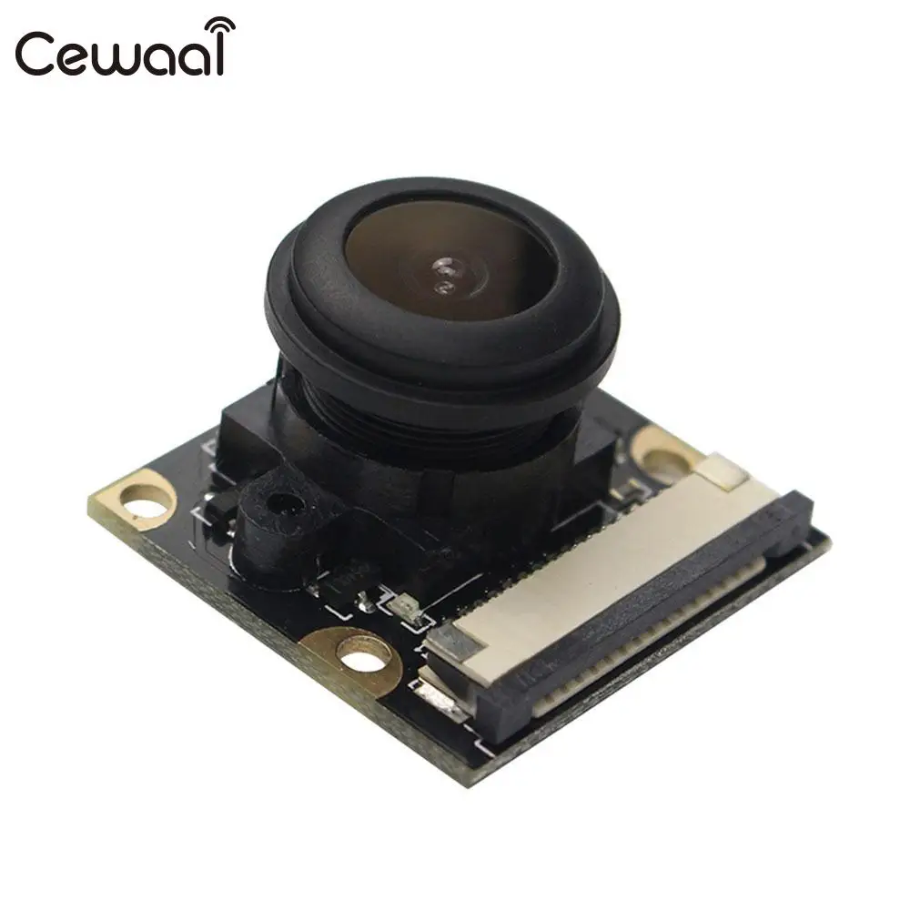 

CEWAAL Camera Module Fisheye Camera adjustable Focus 130 degree Wide Angle Night Vision Camera Cams For Raspberry Pi2/3/B+
