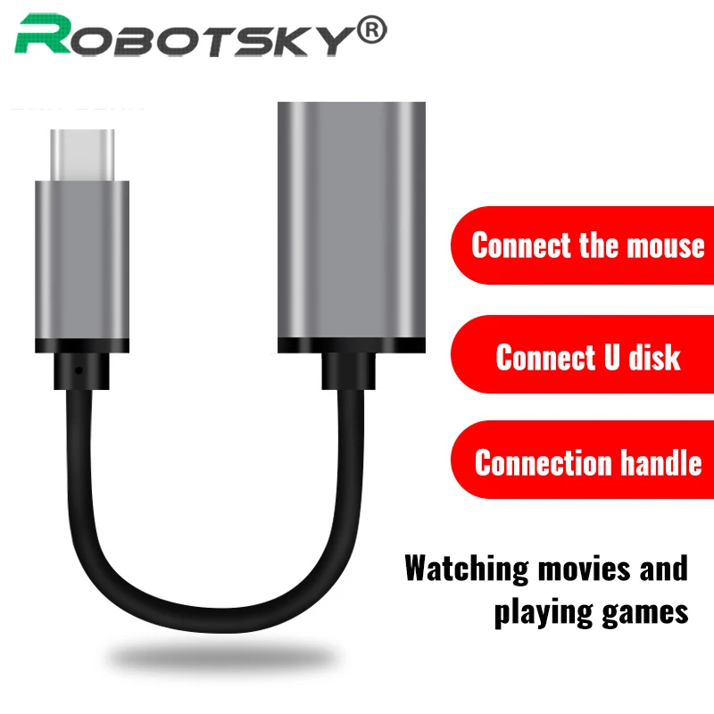 Usb type-C адаптер штекер USB 3,0 Женский конвертер type-C OTG кабель для передачи данных для huawei samsung для геймпада джойстик мышь u-диск