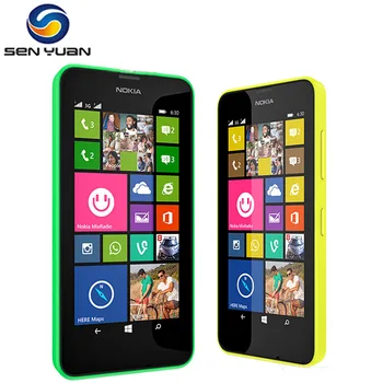 

Original Nokia Lumia 630 Cell Phone 4.5" Windows Phone Quad Core 8GB ROM Dual Sim 3G Lumia 630 Mobile Phone