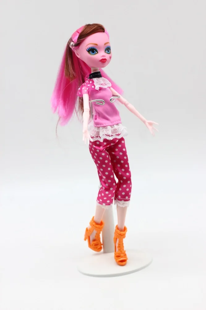 1 шт. куклы стиль высокие куклы Monster fun high подвижные тела модные куклы девушки игрушки лучший подарок - Цвет: Розовый