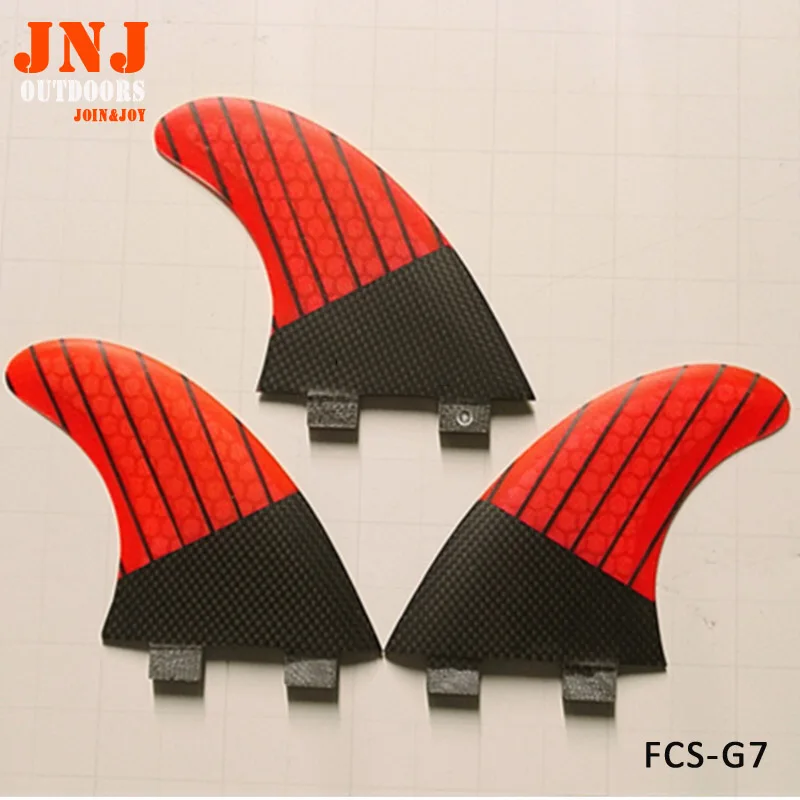 carbon surfboard fins FCS G7 size L fin made of carbon fiber and