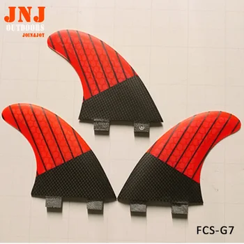 

carbon surfboard fins FCS G7 size L fin made of carbon fiber and honeycomb fcs thruster 3pcs a set