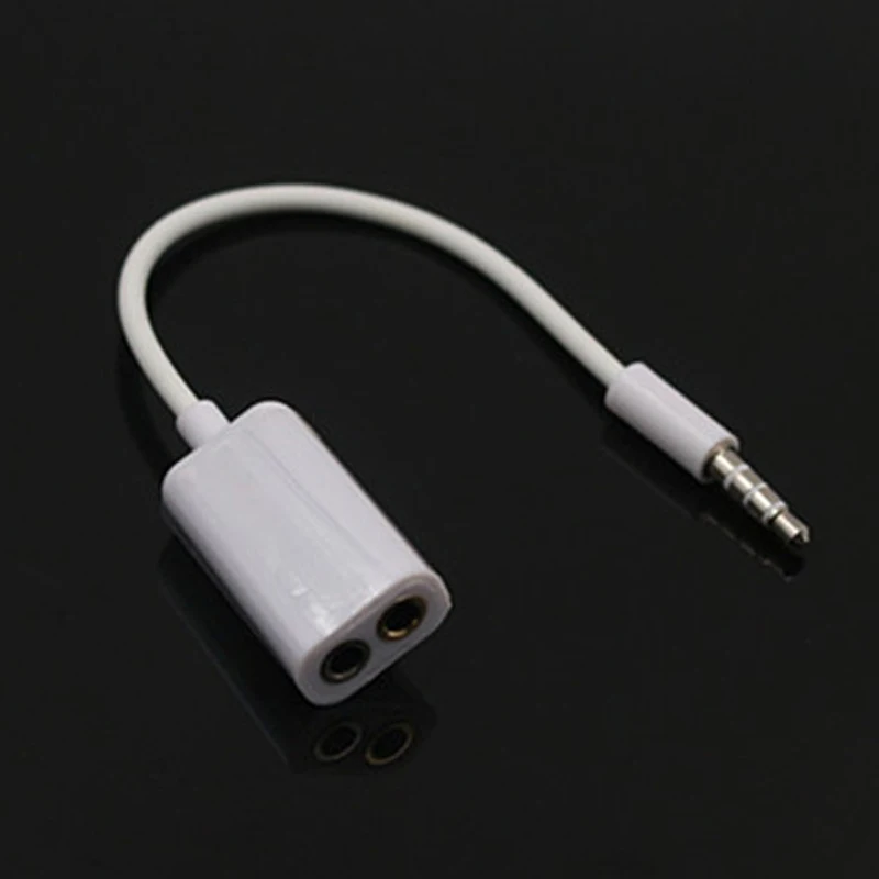 2 шт. 3 5 мм до в 1 приемник адаптер для наушников Jack Audio eXtension Cord iphone Xiaomi samsung аудио