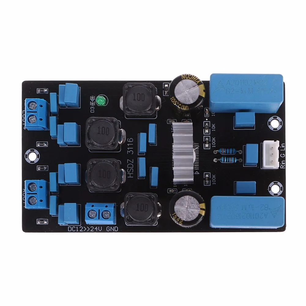 

TPA3116D2 50Wx2 Official Version Finished Stereo Digital Power Amplifier Board
