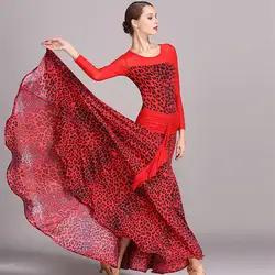 Леопардовый Костюмы для бальных танцев платья Продажа вальс Танцы платье Костюмы для бальных танцев Танцевальный костюм светящиеся
