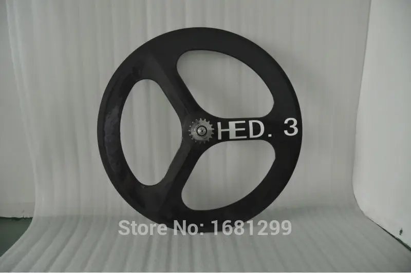 Sale 1Pcs New 700C 3 spokes and clincher rim integrated Road Track Fixed Gear bicycle 3K UD 12K full carbon bike wheelsets Free ship 0 Sale 1Pcs New 700C 3 spokes and clincher rim integrated Road Track Fixed Gear bicycle 3K UD 12K full carbon bike wheelsets Free ship 0
