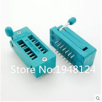 

10PCS/LOT IC Test Universal ZIF Socket 14pin 14 pin dip 2.54mm IC Socket pitch