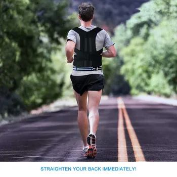 

Adjustable Posture Corrector Back Brace Support Belt Lumbar Waist Shoulder Corset Spine Support Posture Correction Straight Back