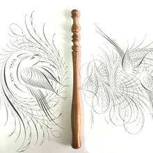 Новая английская профессиональная резьба по дереву каллиграфия прямой держатель для перьевой ручки тела Италия Готическая перьевая ручка
