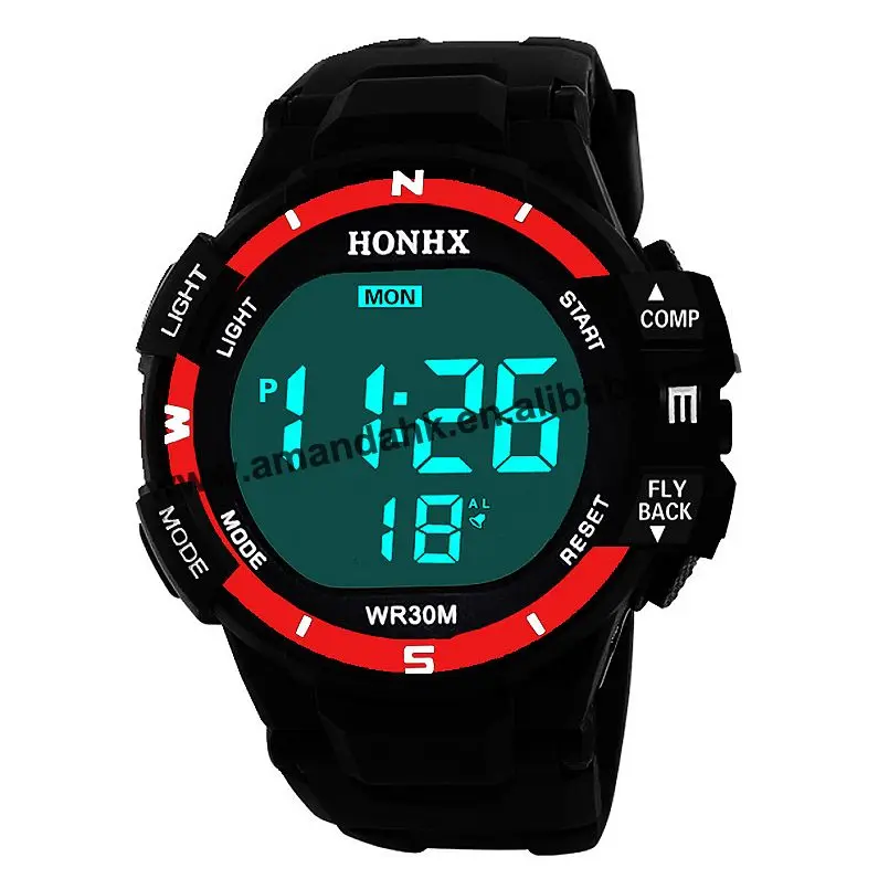 HONHX Men's Sport Digital Watch Hours Fashion Men Business Watches Hot