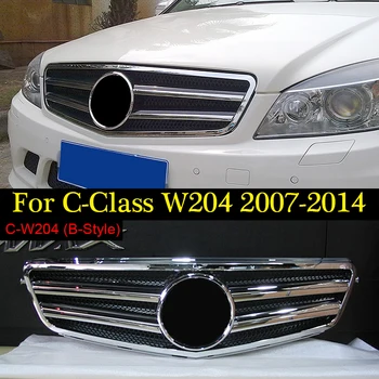

W204 grille Without central badge For Mercedes-Benz C-Class c180 c200 c250 C280 c300 c350 07-14 Replacement front sport grille