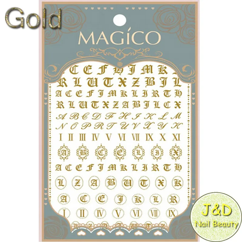 Grosshandel 24 Stucke Gold Alphabet Nail Art Aufkleber Kursiv Charakter Decals Gold Romischen Zahlen Buchstaben Franzosisch Manikure Dekorationen Manicure Decoration French Manicurenail Art Stickers Aliexpress