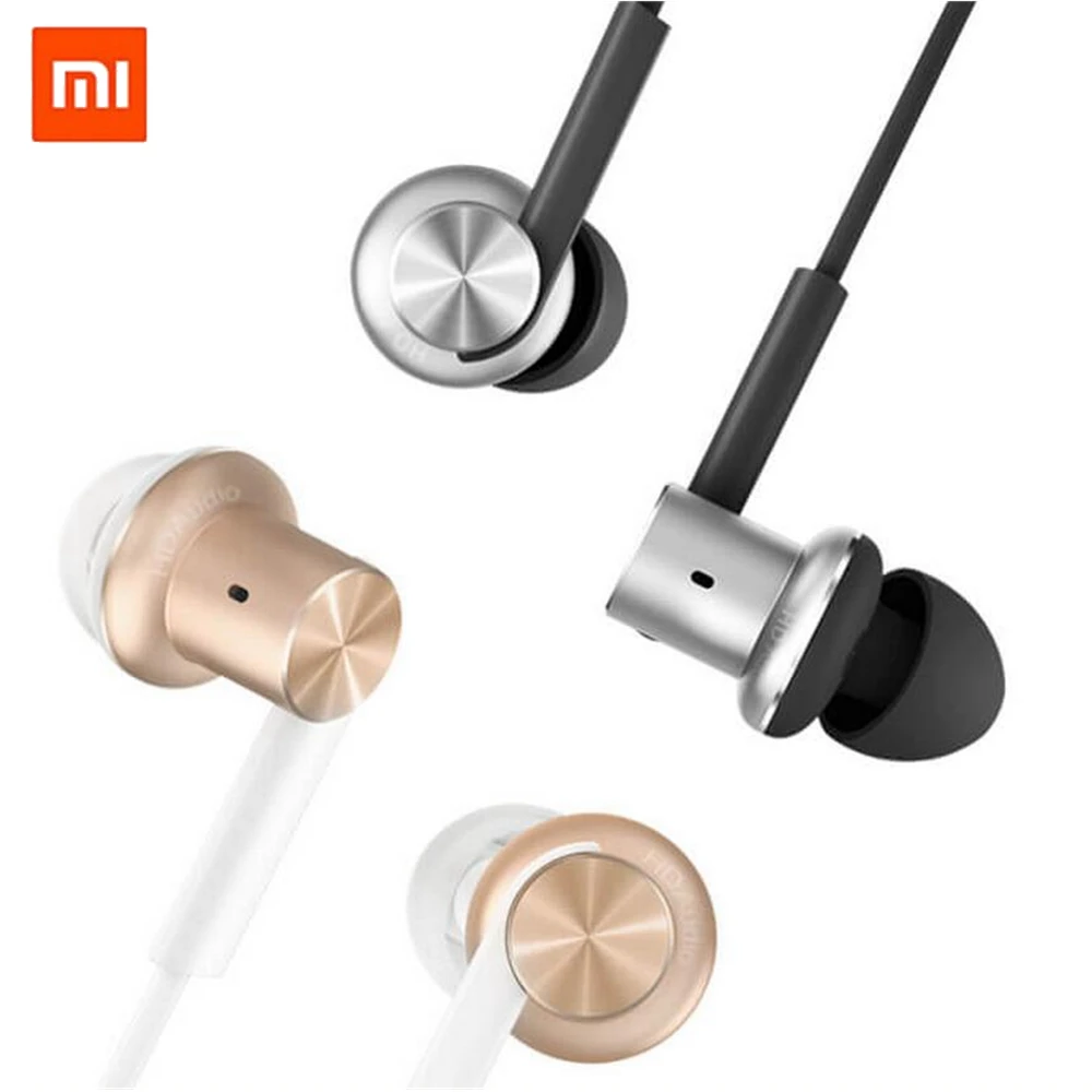 New Original Xiaomi Hybrid Earphone Mi In Ear Circle Iron Wired Control Piston Dual Driver HiFi