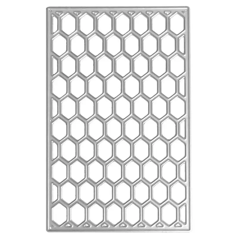 

Hexagonal Net DIY Cutting Dies Scrapbooking Decor Invitation Cards Embossing Dies Cut Stencils Handicrafts