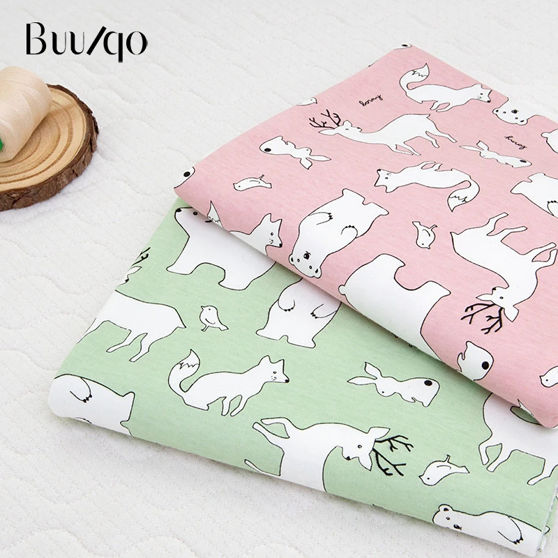 Buulqo Nouveau Bebe Coton Tricote Tissu Extensible Imprime Bebe Jersey Tissu Par Demi Metre Bricolage Bebe Vetements Tissu 50x170 Cm Aliexpress