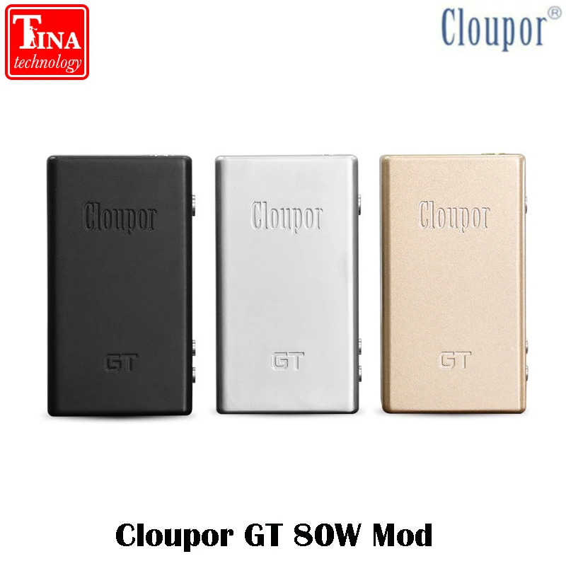 

2015 New 100% Original Cloupor GT 80W MOD e Cigarette Box Mod Dual 18650 Battery Smart Temperature Control Mod Free Shipping