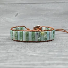 Европейские и американские знаменитые модная резинка жемчужные богемные Национальный стиль ретро однослойные зеленый браслет