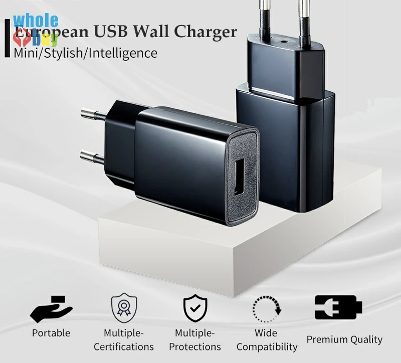 100 шт Универсальный адаптер зарядного устройства USB для мобильных телефонов AU US EU, зарядное устройство для путешествий, настенное зарядное устройство s Micro Usb кабель для samsung huawei