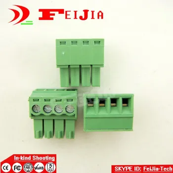 

15EDG-3.5-4P 4Pin Plug Screw Terminal Block ROHS connector 3.5mm 10pcs/lot Free shipping