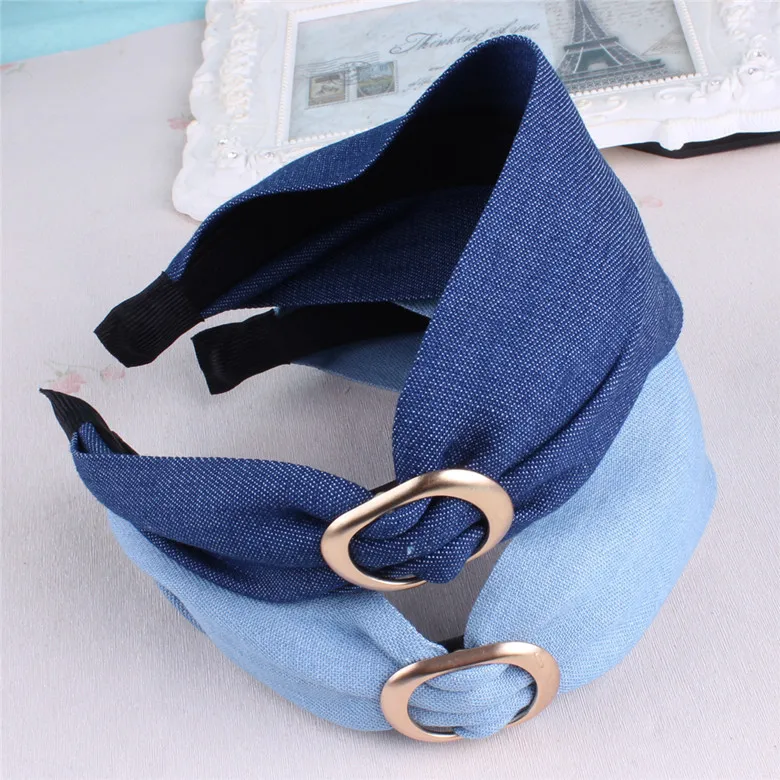 Bohemian vintage golden/silver ring big bow headband hairband Women denim colth cross headband hair accessories Young girls e0bf diy wooden for cross stitch hoop mini ring embroidery circle sewing frame