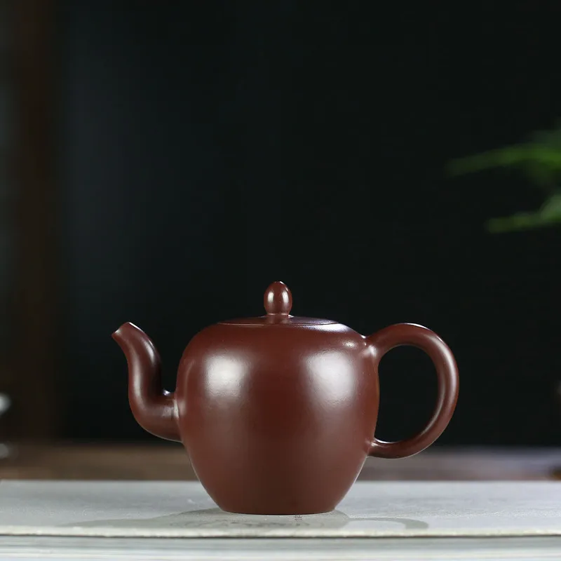 

clay pot genuine famous artists pure hand-made raw ore purple clay Lingmei shoulder pot Kungfu teapot household teapot