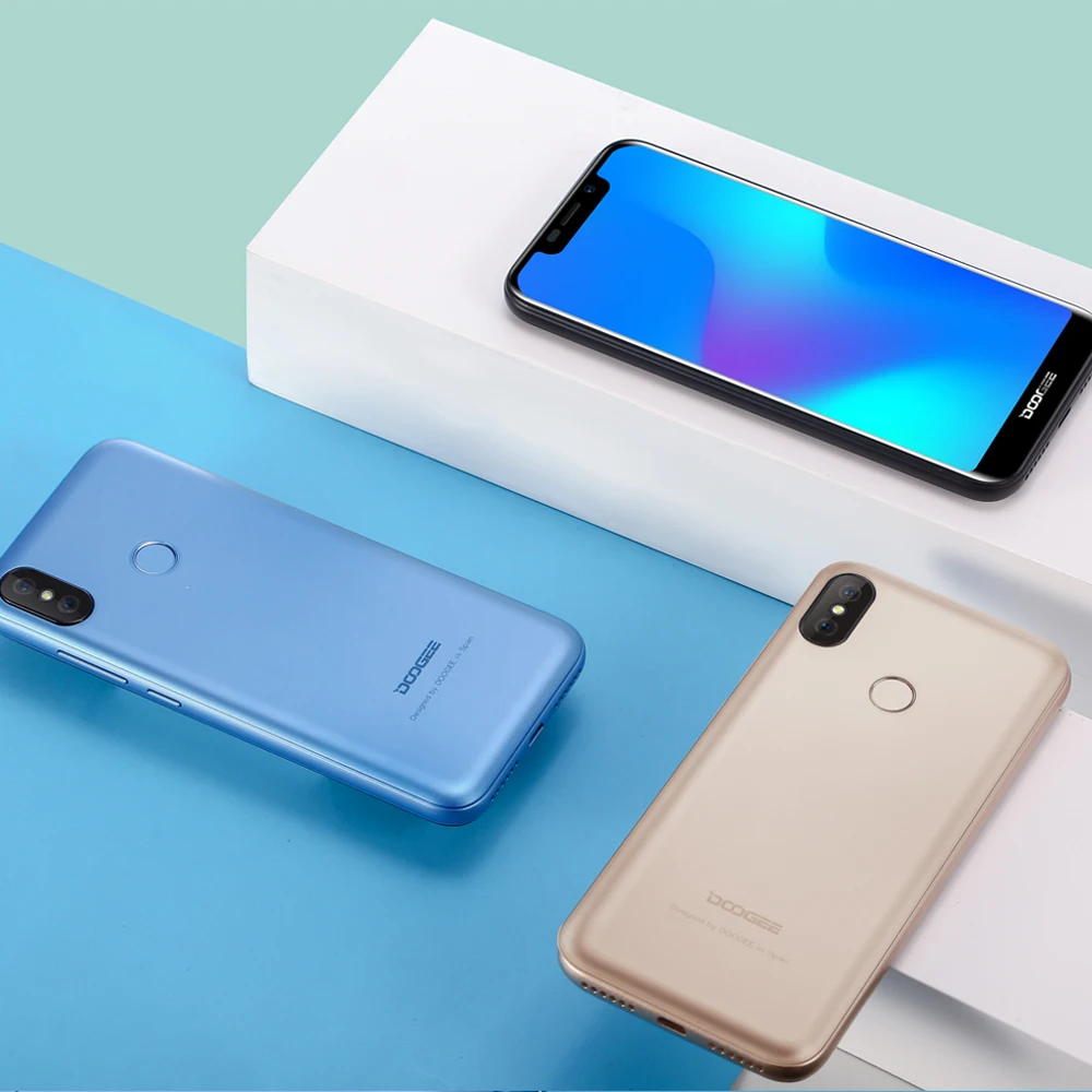 DOOGEE X70 Smartphone cara desbloquear 5,5 ''-primera 19:9 MTK6580 Quad Core 2 GB RAM 16 GB ROM Cámara Dual 8.0MP Android 8,1 de 4000 Mah