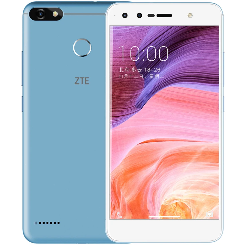 Оригинальный мобильный телефон zte Blade A3 5 дюймов 4G LTE четыре ядра 4000 МП отпечаток
