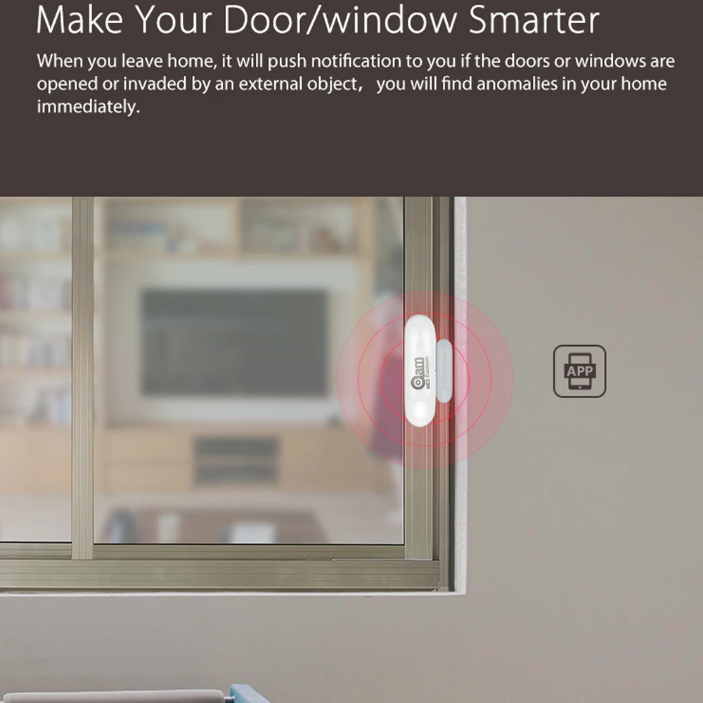 НЕО COOLCAM умный WiFi дверной/Windoor датчик, умный датчик автоматизации дома, не требуется дорогой концентратор, простой Plug& Play