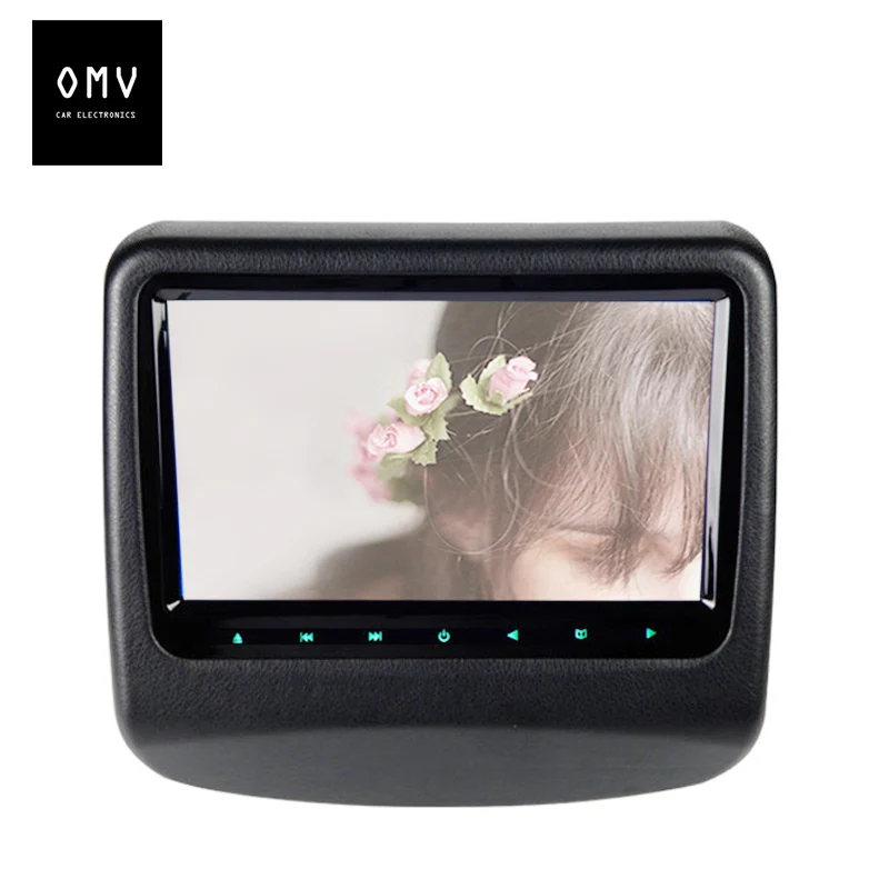 9 дюймов автомобиля Мониторы подголовник dvd плеер сенсорная кнопка Экран USB/HDMI/SD