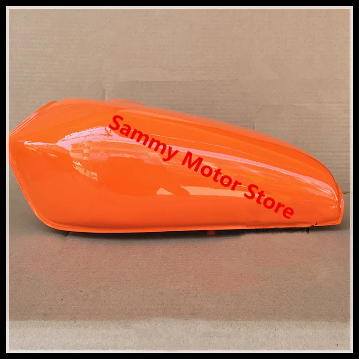 

Orange Polished Gas Petrol CG125 Motorcycle Fuel Tank With Fuel Cap