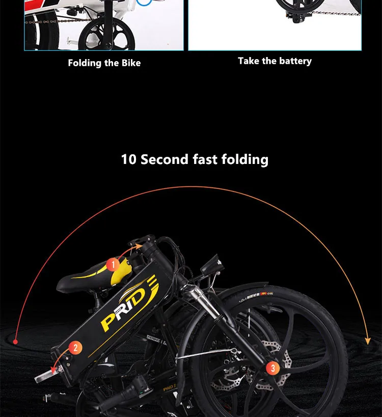 Best New Aluminum Alloy frame 20 inch electric bike SHIMAN0 folding mini ebike 200W lithium battery Hydraulic Brake electric bicycle 15